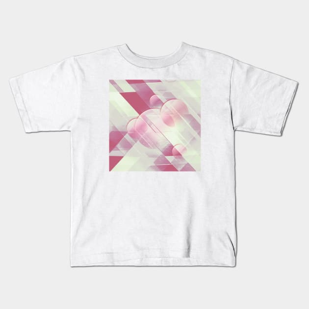 Pink Pattern Kids T-Shirt by Graph'Contact